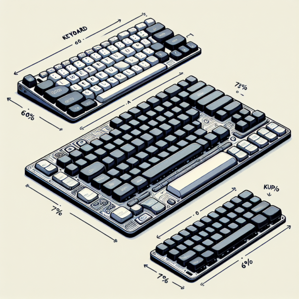 Apa perbedaan antara keyboard 60%, 75%, dan ukuran penuh?